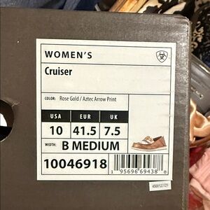 Ariat Women's Cruiser Shoes - Metallic and Multicolor